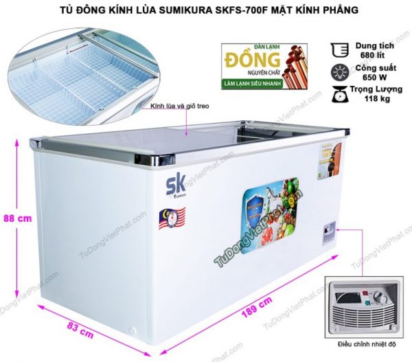 TỦ ĐÔNG SUMIKURA SKFS-700F